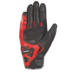 Manusi barbati Roadster vara piele/textil Ixon model RS Rise Air MS culoare: negru/rosu - degete tactile - Negru/rosu , 2XL (11/12)