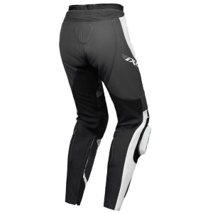 Pantaloni motociclete femei piele Racing Ixon vara model Vortex 3 LS culoare: negru/antracit/alb - Negru/antracit/alb , XS