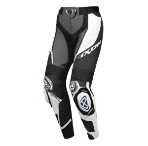 Pantaloni motociclete femei piele Racing Ixon vara model Vortex 3 LS culoare: negru/antracit/alb - Negru/antracit/alb , L