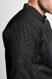 Geaca (jacheta) motociclete barbati Urban/Heritage Ixon vara model Ozcan MS culoare: negru - tip croi: Fit - Negru , 2XL