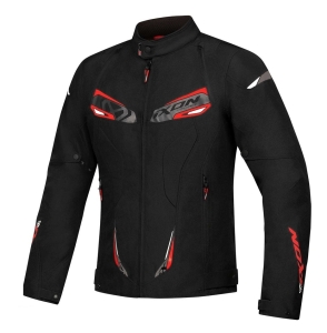 Geaca (jacheta) motociclete barbati Racing/Roadster Ixon All season model Caliber WP MS culoare: negru/alb/rosu - Negru/alb/rosu , 4XL