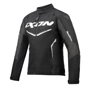 Geaca (jacheta) motociclete barbati Racing/Roadster Ixon vara model Cordolo MS culoare: negru/antracit/alb - Negru/antracit/alb , 3XL