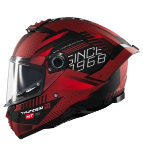 Casca integrala MT Thunder 4 SV Luminence D5 rosu mat (ochelari soare integrati) - tip viziera: MT-V-28B - Rosu mat , S (55/56cm)