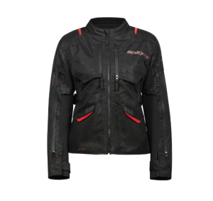 Geaca (jacheta) motociclete barbati ADV/Touring Seventy all season/iarna model SD-JT67 Tanami culoare: negru/rosu - Negru/rosu , L