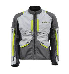 Geaca (jacheta) motociclete barbati ADV/Touring Seventy all season/iarna model SD-JT67 Tanami culoare: negru/gri/galben fluor - Negru/gri/galben fluor , 3XL