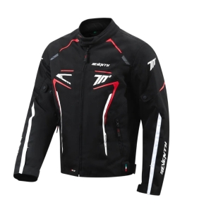 Geaca (jacheta) barbati Racing Seventy iarna model SD-JR65 Piston culoare: negru/rosu/alb - Negru/rosu/alb , XL