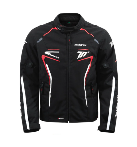 Geaca (jacheta) barbati Racing Seventy iarna model SD-JR65 Piston culoare: negru/rosu/alb - Negru/rosu/alb , 4XL