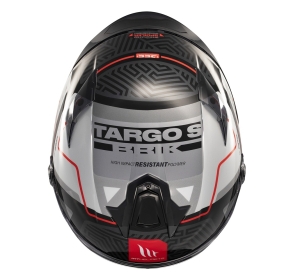 Casca integrala MT Targo S Brik C0 gri lucios - omologare noua ECE 22.06 - tip viziera: MT-V-14B - Gri lucios , S (55/56cm)