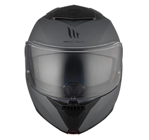 Casca modulabila MT Atom 2 SV A2 titanium mat (ochelari soare integrati) Pinlock Ready - tip viziera: MT-V-35 - Titanium mat , XXL (63/64cm)