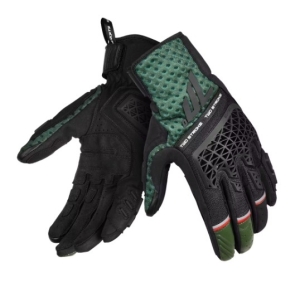 Manusi barbati Naked/Adventure vara Seventy model SD-N60 Two Stroke culoare: negru/verde/rosu - degete tactile - Negru/verde/rosu , XXXL (12 cm)