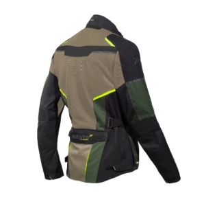 Geaca (jacheta) motociclete barbati Touring Seventy vara model SD-JT70 Atacama culoare: nisipiu/verde/galben fluor - Nisipiu/verde/galben fluor , S