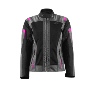 Geaca (jacheta) motociclete femei Touring Seventy vara model SD-JT68 Sahara culoare: gri/fuchsia (roz) - Gri/fuchsia (roz) , XL