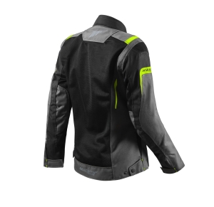 Geaca (jacheta) motociclete femei Touring Seventy vara model SD-JT68 Sahara culoare: gri/galben fluor - Gri/galben fluor , L