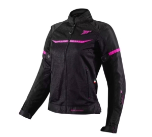 Geaca (jacheta) femei Racing vara Seventy model SD-JR30.2 Mojave culoare: negru/fuchsia (roz) - Negru/fuchsia (roz) , XXL