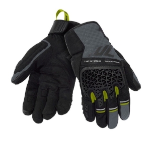 Manusi barbati Naked/Adventure vara Seventy model SD-N60 Two Stroke culoare: negru/gri/galben fluor - degete tactile - Negru/gri/galben gluor , M (8 cm)