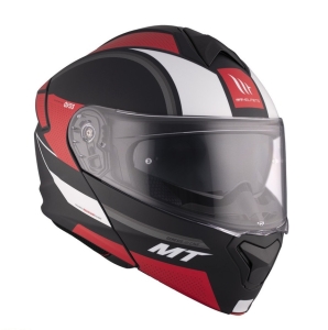 Casca modulabila MT Genesis SV Cave A5 rosu mat Pinlock ready - omologare noua ECE 22.06 - tip viziera: MT-V-25 - Rosu mat , XXL (63/64cm)