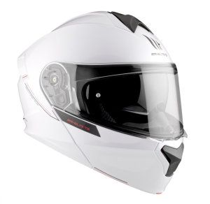 Casca modulabila MT Genesis SV A0 alb lucios Pinlock ready - omologare noua ECE 22.06 - tip viziera: MT-V-25 - Alb lucios , XS (53/54cm)