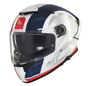 Casca integrala MT Thunder 4 SV Treads C7 alb/rosu/albastru lucios (ochelari soare integrati) - Alb/rosu/albastru lucios , XL (61/62cm)