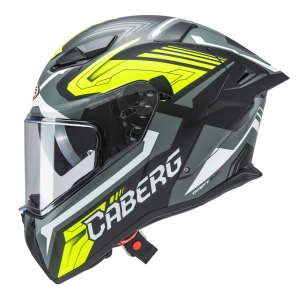 Casca integrala Caberg model Drift Evo II SV Jarama L6 negru/gri/galben fluor mat Pinlock ready - lentila Pinlock inclusa - Negru/gri/galben fluor mat , XL (61/62cm)