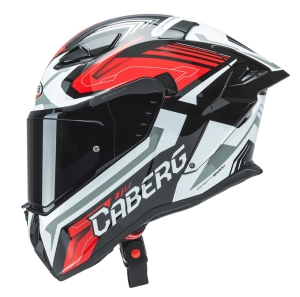 Casca integrala Caberg model Drift Evo II SV Jarama G0 negru/alb/rosu lucios Pinlock ready - lentila Pinlock inclusa - Negru/alb/rosu lucios , M (57/58cm)