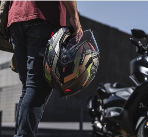 Casca modulabila MT Atom 2 SV Bast A6 military (maro/verde mat) (ochelari soare integrati) Pinlock Ready - tip viziera: MT-V-35 - Military (maro/verde mat) , S (55/56cm)