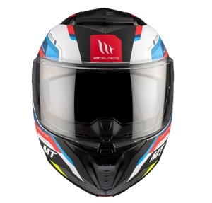 Casca modulabila MT Atom 2 SV Bast A0 alb/rosu/albastru lucios (ochelari soare integrati) Pinlock Ready - tip viziera: MT-V-35 - Alb/rosu/albastru lucios , XS (53/54cm)