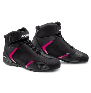 Ghete moto Roadster femei All Season Ixon model Gambler WP LS culoare: negru/fuchsia (roz) (100% waterproof) - Negru/fuchsia (roz) , 39