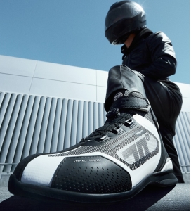 Ghete (cizme) moto Racing Unisex Seventy model SD-BR3 Veloce Pro culoare: negru/alb - Negru/alb , 44