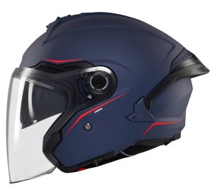 Casca open face motociclete MT Cosmo SV A7 albastru mat (ochelari soare integrati) - tip viziera: MT-V-37 - Albastru mat , L (59/60cm)