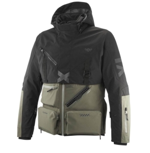 Geaca (jacheta) motociclete barbati Touring/Adventure Ixon All season model Etna MS culoare: khaki/negru - concept modular (geaca laminata; waterproof si pe exterior) - Khaki/negru , S
