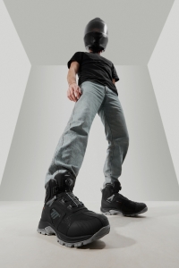 Ghete (cizme) moto Adventure (Touring) Unisex Seventy model SD-BA7 Stelvio culoare: negru/gri - Negru/gri , 40