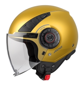 Casca Axxis model Metro S A3 galben mat (open face) - omologare noua ECE 22.06 - tip viziera: MT-V-26B - Galben mat , XS (53/54cm)