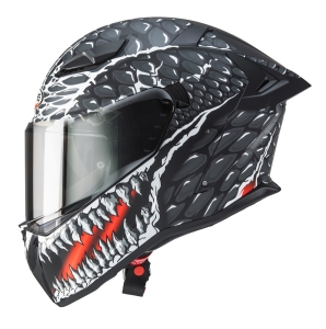 Casca integrala Caberg model Drift Evo II SV Crok H9 negru/antracit/rosu fluor mat Pinlock ready - lentila Pinlock inclusa - Negru/antracit/rosu fluor mat , XL (61/62cm)