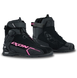 Ghete moto Roadster femei All Season Ixon model Bull 2 WP LS culoare: negru/fuchsia (roz) (100% waterproof) - Negru/fuchsia (roz) , 41