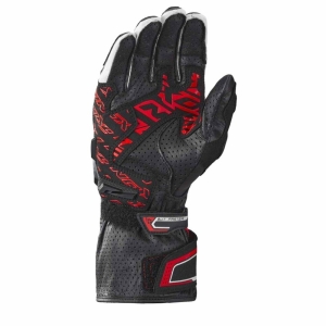 Manusi barbati Racing vara piele Ixon model Thunder Air MS culoare: negru/rosu/alb - degete tactile - Negru/rosu/alb , XL (10/11)