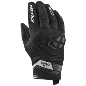 Manusi femei Roadster vara textil/piele Ixon model MIG 2 LS culoare: negru/alb - degete tactile - Negru/alb , XS (6/7)