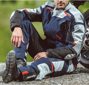 Pantaloni motociclete barbati Touring/Adventure Ixon All season model Midgard MS culoare: gri/navy/negru - Gri/navy/negru , M