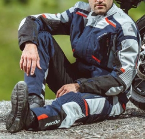 Geaca (jacheta) motociclete barbati Touring/Adventure Ixon All season model Midgard MS culoare: gri/navy/negru - Gri/navy/negru , XXL