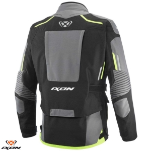 Geaca (jacheta) motociclete barbati Touring/Adventure Ixon All season model Midgard MS culoare: negru/gri/galben - Negru/gri/galben , S