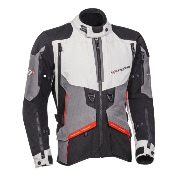 Geaca (jacheta) motociclete barbati Touring/Adventure Ixon All season model Ragnar MS culoare: negru/gri/rosu - Negru/gri/rosu , M, 5
