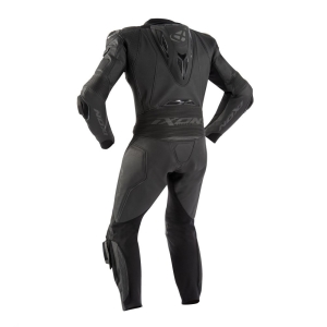 Costum (combinezon) motociclete barbati piele Ixon vara model Vendetta Evo MS culoare: negru - Negru , XXXL