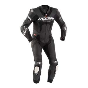 Costum (combinezon) motociclete barbati piele Ixon vara model Jackal MS culoare: negru - Negru , S