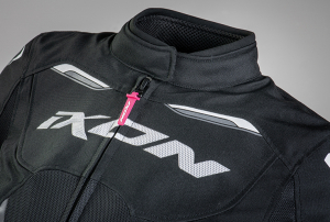 Geaca (jacheta) motociclete femei Racing/Roadster Ixon vara model Striker AIR WPL LS culoare: negru/alb - Negru/alb , XS