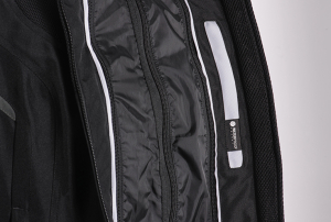 Geaca (jacheta) motociclete femei Racing/Roadster Ixon All season model Ilana Evo LS culoare: negru/alb - Negru/alb , XXXL