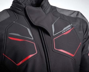 Geaca (jacheta) motociclete barbati Racing/Roadster Ixon iarna model Cell MS culoare: negru/gri/rosu - Negru/gri/rosu , L