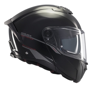 Casca modulabila MT Atom 2 SV A1 negru lucios (ochelari soare integrati) Pinlock Ready - tip viziera: MT-V-35 - Negru lucios , L (59/60cm)