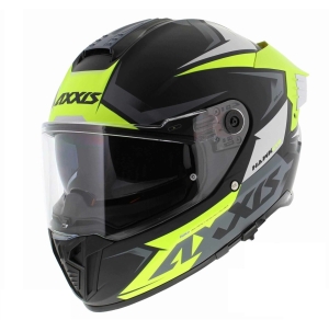 Casca integrala Axxis Hawk SV Judge B3 galben fluor mat negru mat (ochelari soare integrati) - tip viziera: MT-V-31 - Galben fluor mat , XS (53/54cm)