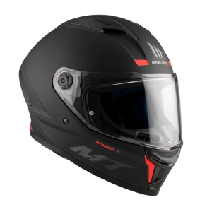 Casca integrala MT Stinger 2 A1 negru mat - tip viziera: MT-V-28B - punctaj maxim SHARP Test – 5 stele - Negru mat , S (55/56cm)