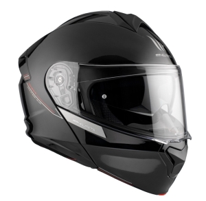 Casca modulabila MT Genesis SV A1 negru lucios Pinlock ready - omologare noua ECE 22.06 - tip viziera: MT-V-25 - Negru lucios , M (57/58cm)