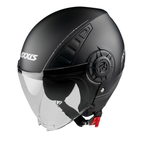 Casca Axxis model Metro S V2 A1 negru mat (open face) - omologare noua ECE 22.06 - tip viziera: MT-V-26B - Negru mat , L (59/60cm)